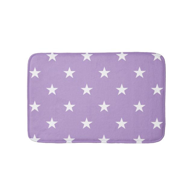 Alfombrilla De Baño Morado Gran Estrella Bath Mat (Anverso)