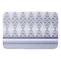 Morado malva y blanco con gris