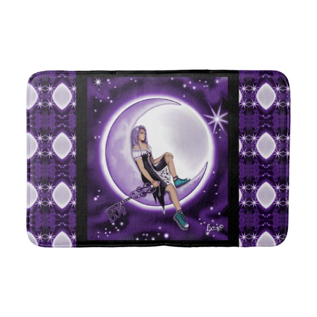 Alfombrilla De Baño Morado Moon Child Bath Mat (Anverso)