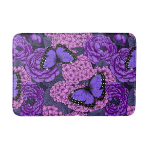 Alfombrilla De Baño Morpho garden azul 2