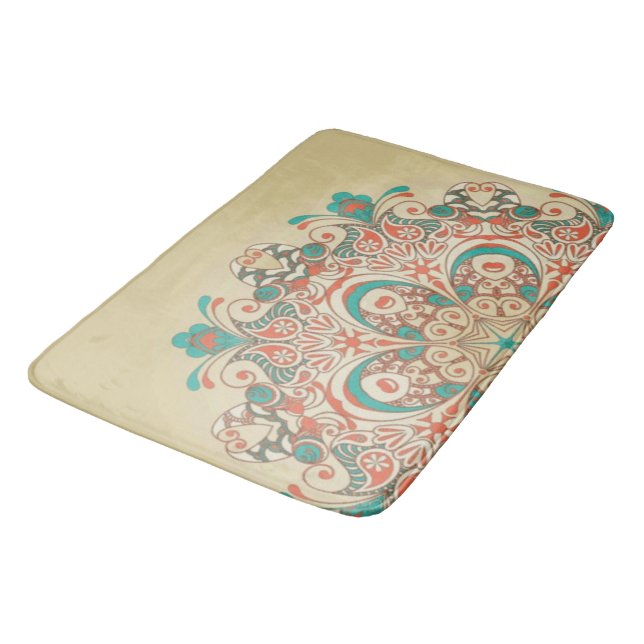 Alfombrilla De Baño Mosaico de Kaleidoscope de Mandala - Bathmat (Angular)