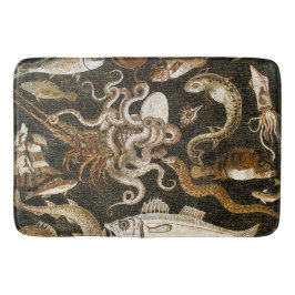 Alfombrilla De Baño Mosaico Romano Antiguo Mosaico de la Vida del Mar 