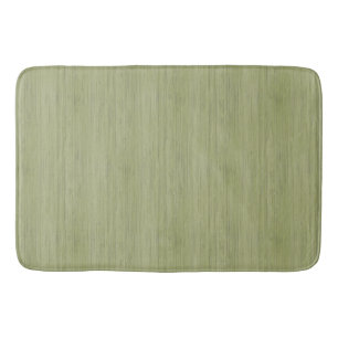 Alfombrilla De Baño Moss Green Bamboo Wood Grain Look