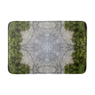 Alfombrilla De Baño Moss verdes y arte de la naturaleza terrestre