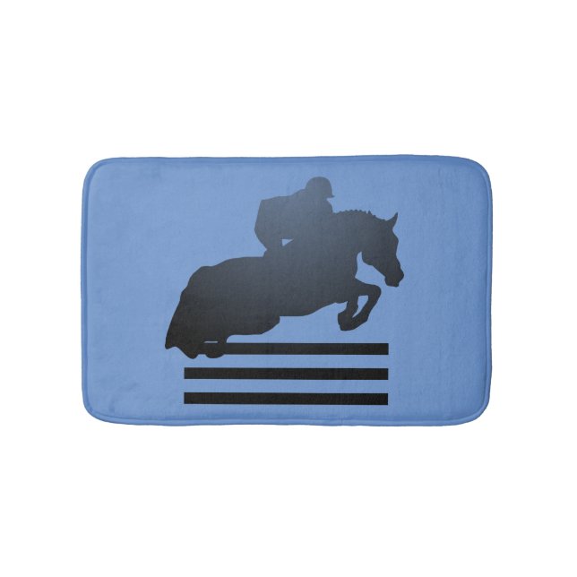 Alfombrilla De Baño Mostrar saltador limpiando un obstáculo. (Anverso)