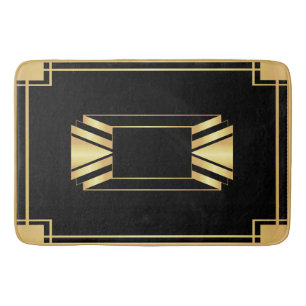Alfombrilla De Baño Motif Bath Mat con marco Art Deco