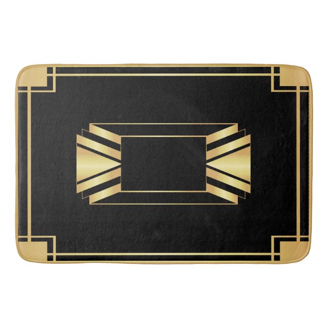 Alfombrilla De Baño Motif Bath Mat con marco Art Deco (Anverso)