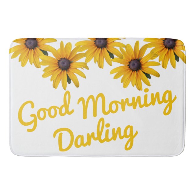 Alfombrilla De Baño Motivación Flor Amarilla Flower Flower Bath Mat (Anverso)