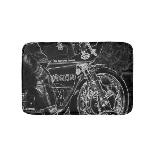 Alfombrilla De Baño Motocicleta 1 bmcnm