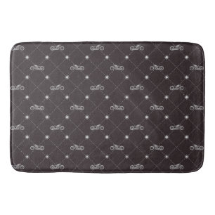 Alfombrilla De Baño Motocicleta de plata