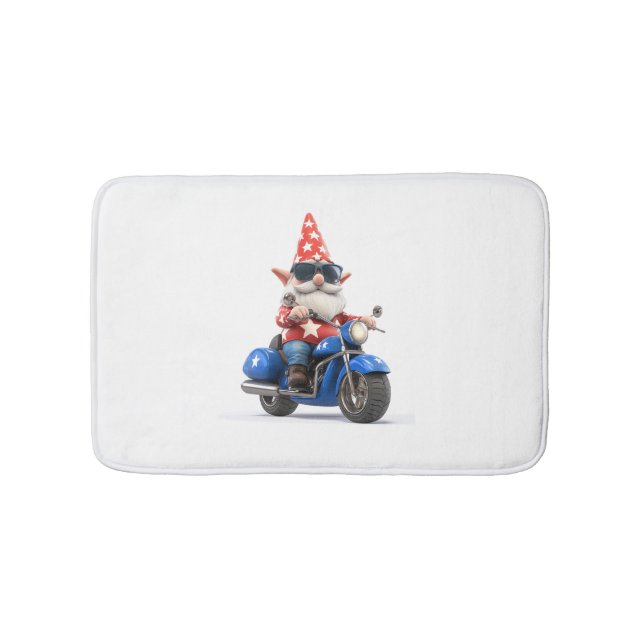 Alfombrilla De Baño Motocicleta estadounidense de Gnome (Anverso)