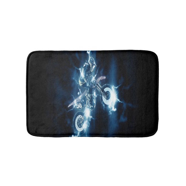Alfombrilla De Baño Motocross personalizado (Anverso)