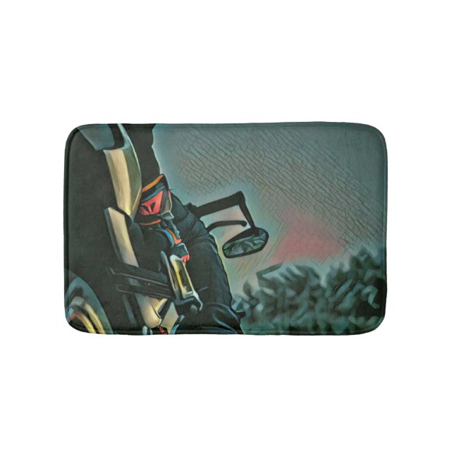 Alfombrilla De Baño motorcycle racing lover gift (Anverso)