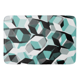 Alfombrilla De Baño Muchos hexágonos con partes incoloras, sobre luz v