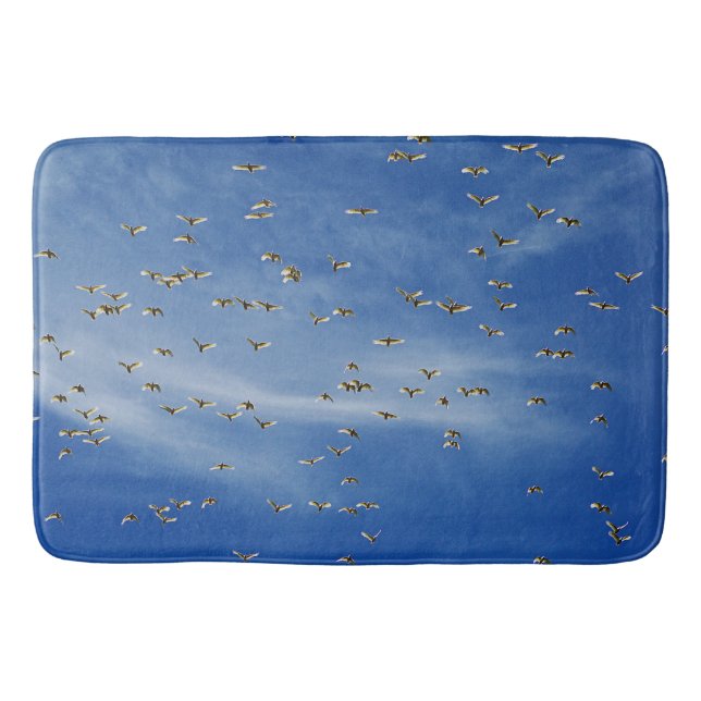 Alfombrilla De Baño Muchos pájaros (Anverso)