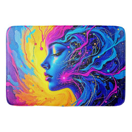 Alfombrilla De Baño Mujer abstracta adorable