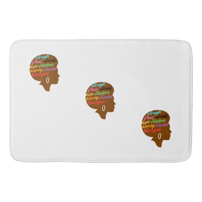 Alfombrilla De Baño Mujer africana Bath Mat (Anverso)
