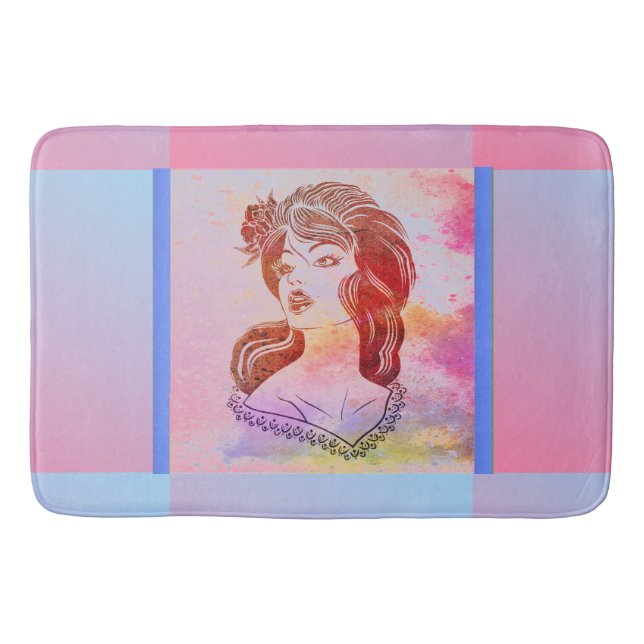 Alfombrilla De Baño Mujer Bath Mat (Anverso)