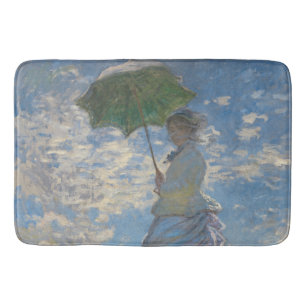 Alfombrilla De Baño Mujer con parasol - Madame Monet y su hijo