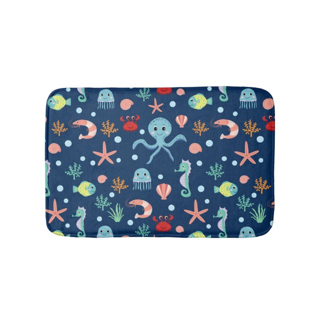Alfombrilla De Baño Mundo Marino (Anverso)