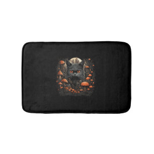 Alfombrilla De Baño Mushroom Cat Cottagecore Gótico estético Art Emo M