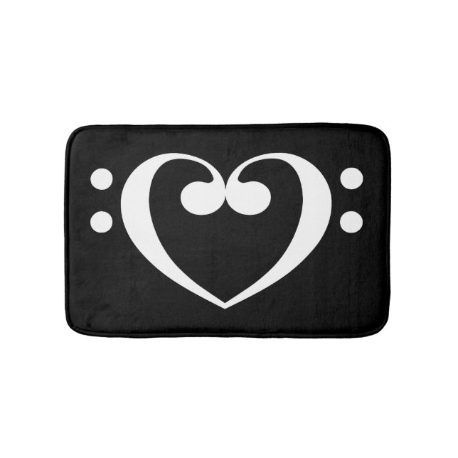 Alfombrilla De Baño Music Heart Bathroom Mat (Anverso)