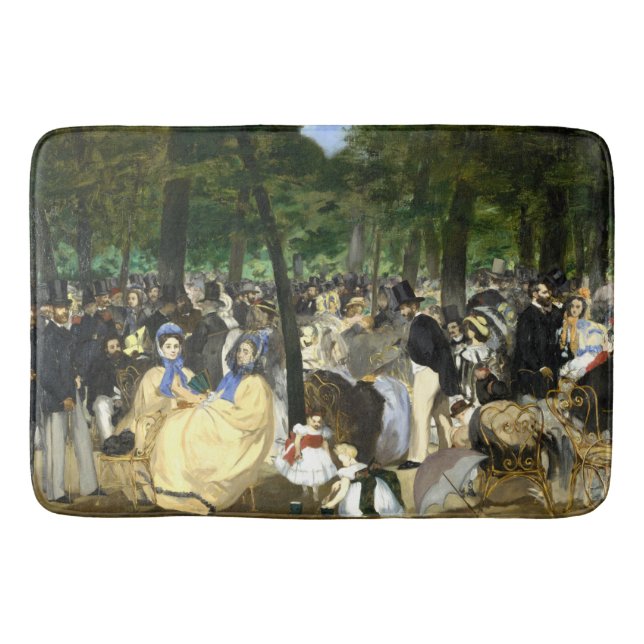 Alfombrilla De Baño Música en las Tullerias Edouard Manet (Anverso)