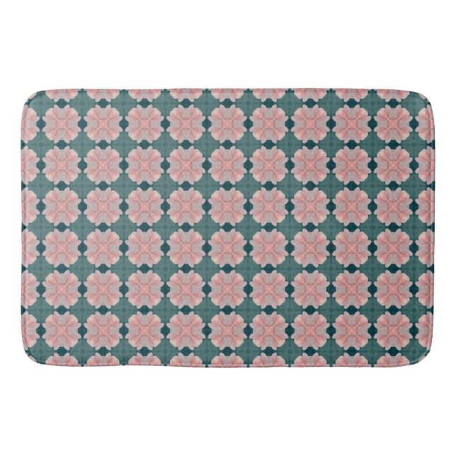 Alfombrilla De Baño Muster mit zartrosa Blüten (Anverso)