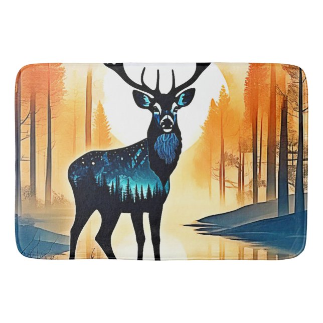 Alfombrilla De Baño Mystical Forest Deer (Anverso)