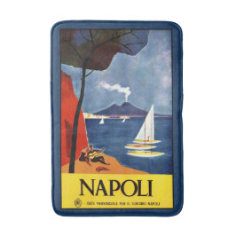 Alfombrilla De Baño Nápoles Vintage Italia Baño de póster de viaje