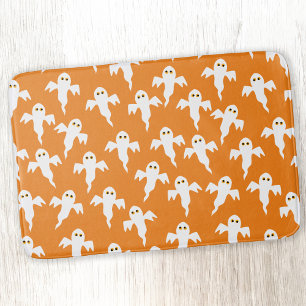 Alfombrilla De Baño Naranja de fantasma de corte