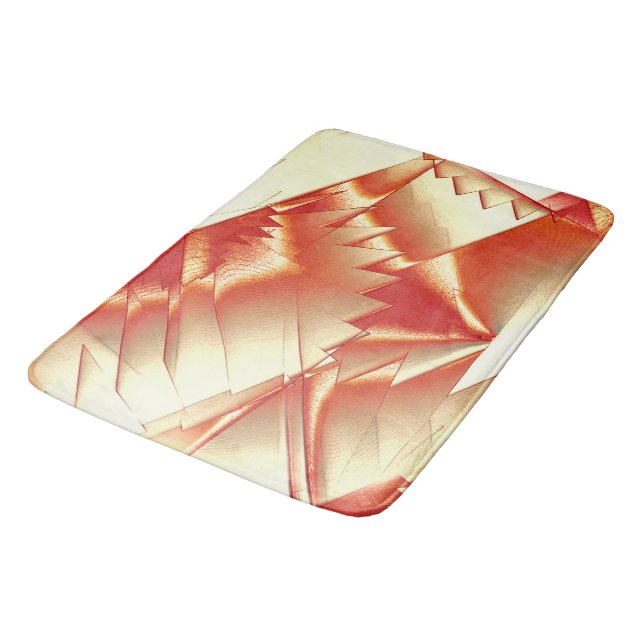 Alfombrilla De Baño Naranja dorado al beige, extremo áspero digitaliza (Angular)