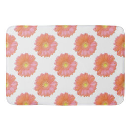 Alfombrilla De Baño Naranja gerbera daisy