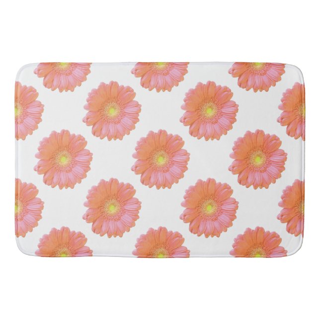Alfombrilla De Baño Naranja gerbera daisy (Anverso)