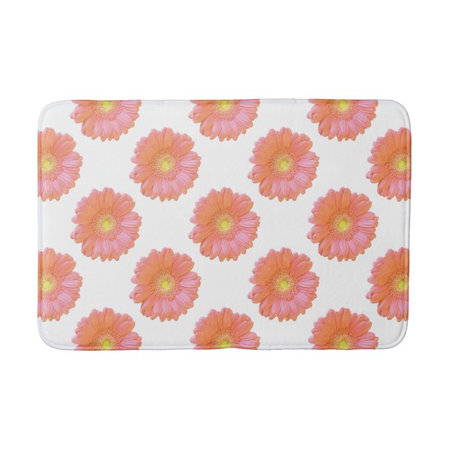 Alfombrilla De Baño Naranja gerbera daisy (Anverso)