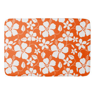 Alfombrilla De Baño Naranja HAWAIAN HULA (HIBISCUS)