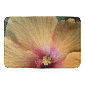 Alfombrilla De Baño Naranja Hibiscus Ruffle