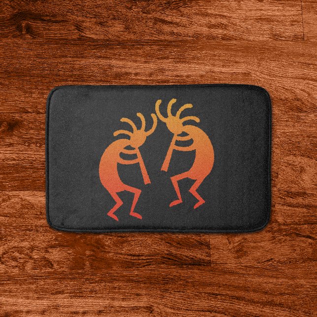 Alfombrilla De Baño Naranja Kokopelli Southwest (Subido por el creador)