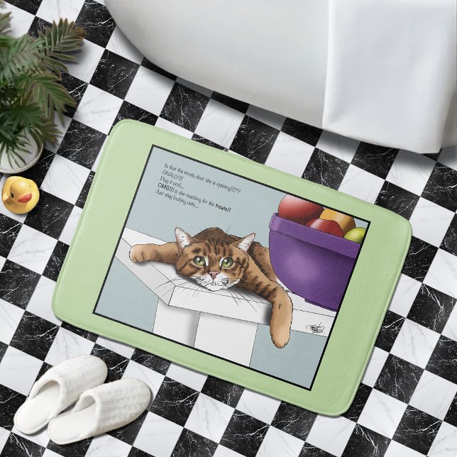 Alfombrilla De Baño Naranja Tabby Tratamientos Cutos (Subido por el creador)