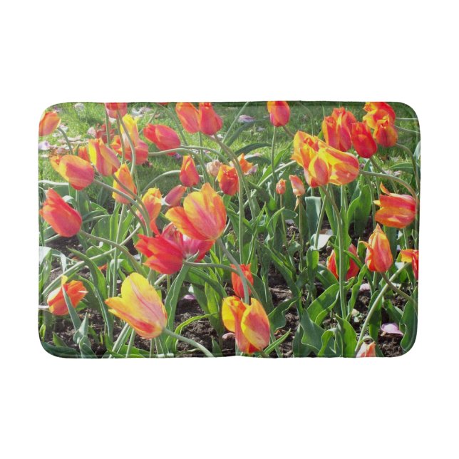 Alfombrilla De Baño Naranja Tulips batmat (Anverso)