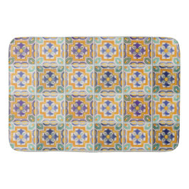 Alfombrilla De Baño Naranja-Verde-Azul Tile Mat