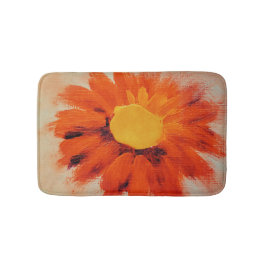 Alfombrilla De Baño Naranja vibrante girasol