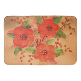 Alfombrilla De Baño Naranja vibrante rojo