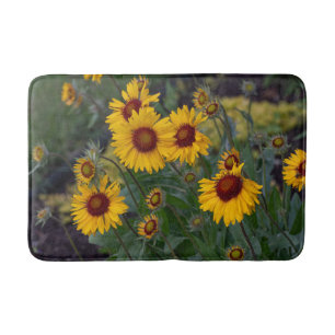 Alfombrilla De Baño Naranjas girasoles, fotografía de flores