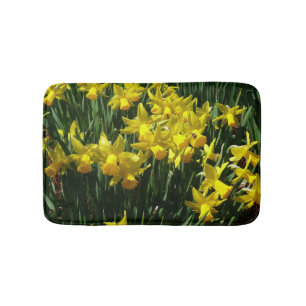 Alfombrilla De Baño Narcisos Amarillos Alegres Flores de Primavera