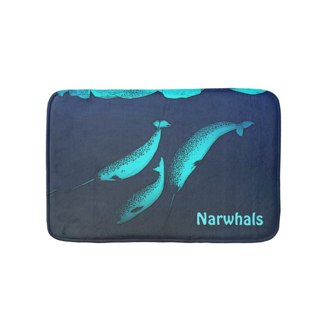Alfombrilla De Baño Narwhal (Anverso)