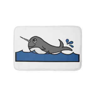 Alfombrilla De Baño Narwhal Splash