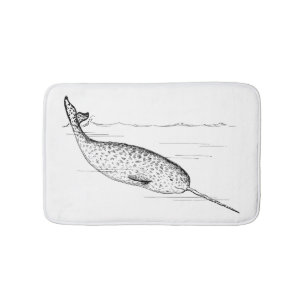 Alfombrilla De Baño Narwhal Whale