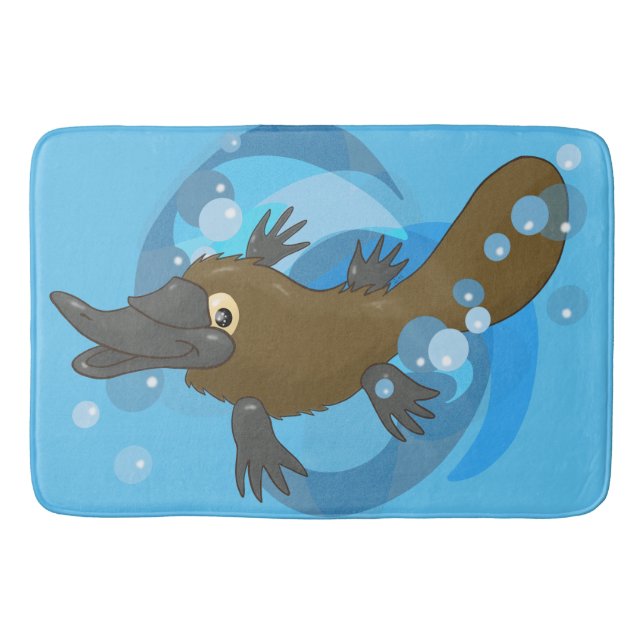 Alfombrilla De Baño Natación Platypus Bath Mat (Anverso)