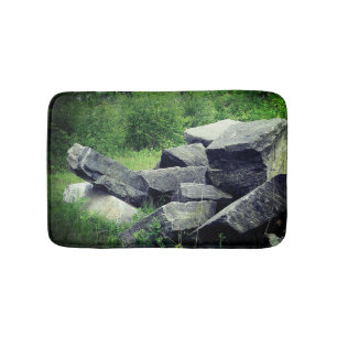 Alfombrilla De Baño Naturaleza de las rocas de granito grande